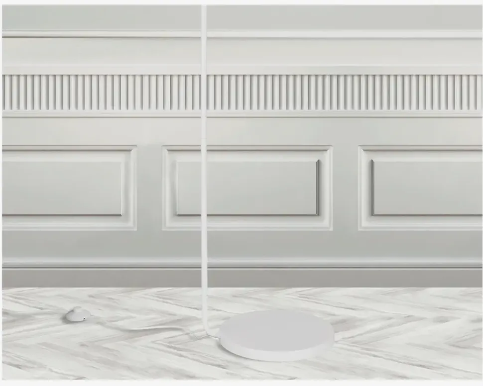 Gulvlampe Dial H.150 cm Hvid