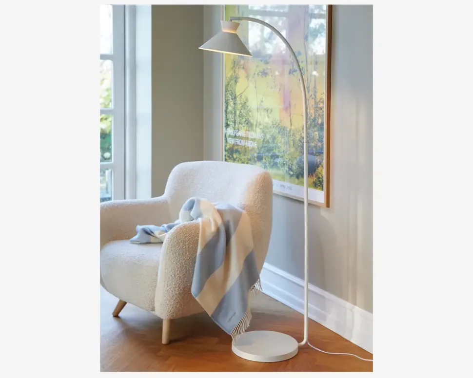 Gulvlampe Dial H.150 cm Hvid