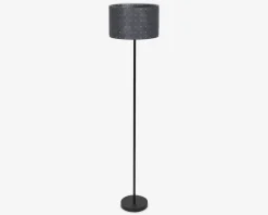 Gulvlampe filt vævet grå H.156 cm