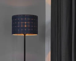 Gulvlampe filt vævet grå H.156 cm