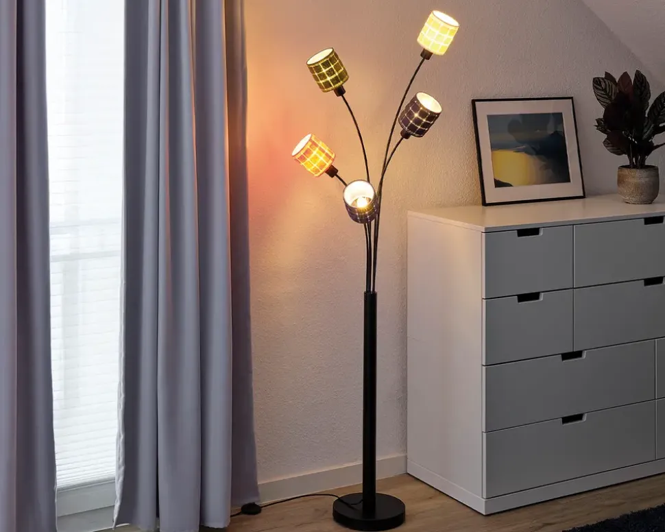 Gulvlampe filt vævet H.173 cm