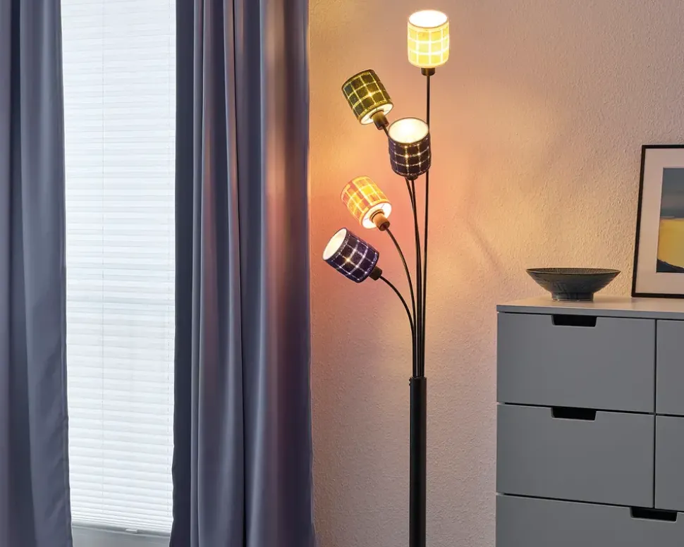 Gulvlampe filt vævet H.173 cm