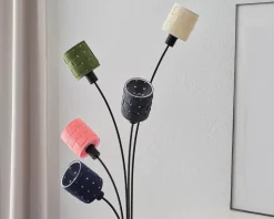 Gulvlampe filt vævet H.173 cm