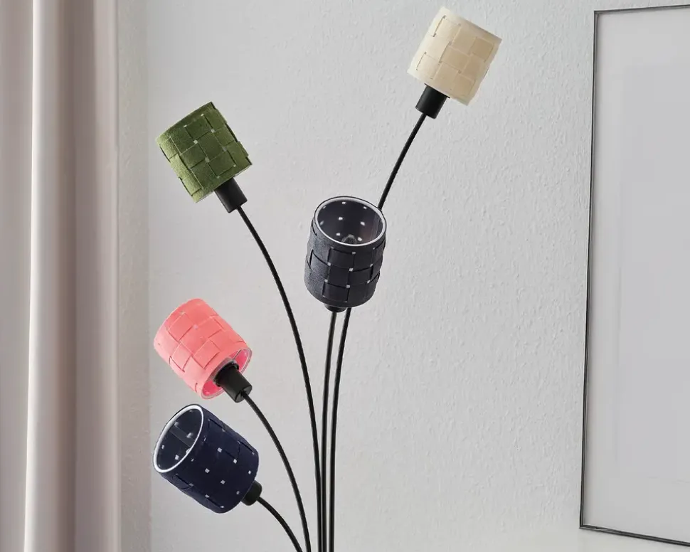 Gulvlampe filt vævet H.173 cm