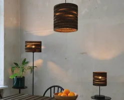 Gulvlampe genanvendt pap H.160 cm