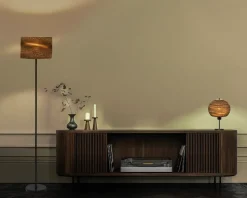 Gulvlampe genanvendt pap H.160 cm