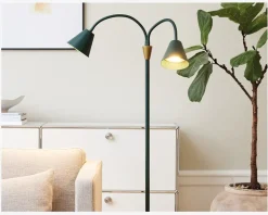 Gulvlampe Hygge grøn H. 135 cm