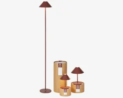 Gulvlampe Hygge rødbrun H. 134 cm