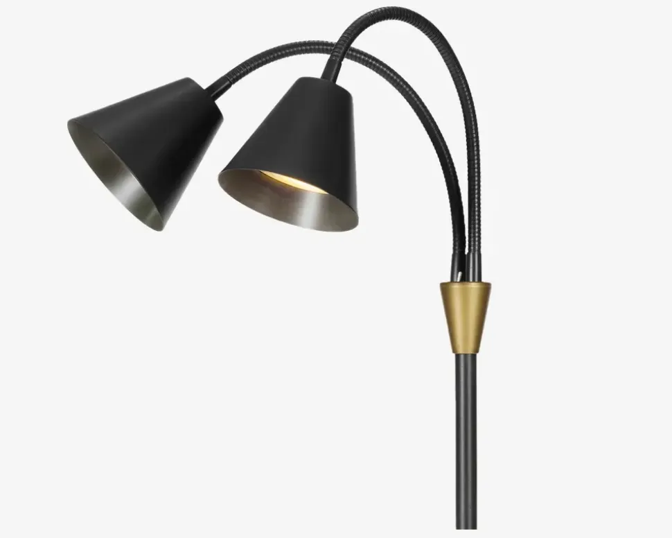 Gulvlampe Hygge sort H. 135 cm