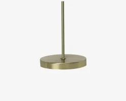 Gulvlampe Philo børstet messing H.140 cm