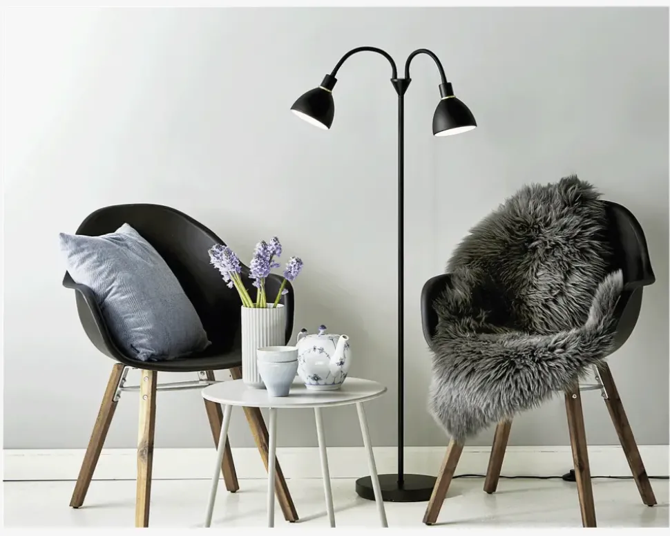 Gulvlampe Ray Dobbelt H.155 cm