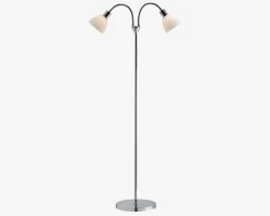 Gulvlampe Ray dobbelt H.155 cm