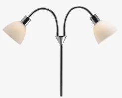 Gulvlampe Ray dobbelt H.155 cm