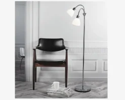Gulvlampe Ray dobbelt H.155 cm