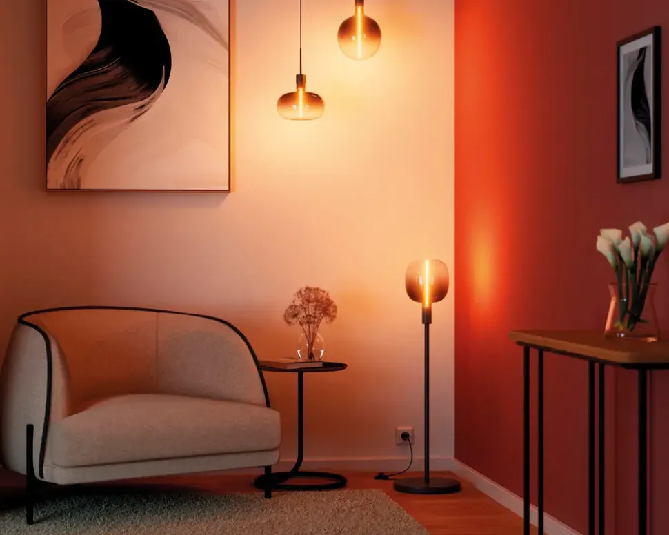 Gulvlampe Stick grå H.78 cm