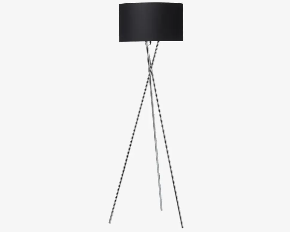 Gulvlampe Uptown Krom/Sort H.157 cm