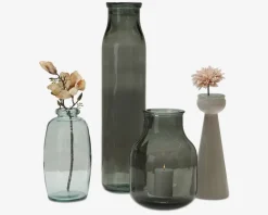 Gulvvase grå H. 76 cm