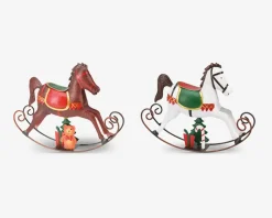 Gyngehest metal ass H.34 cm