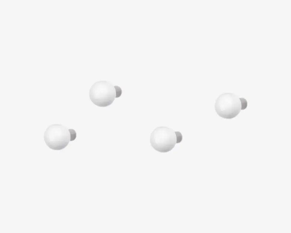 Harlekin Knage 4 Stk. Hvid