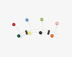 Harlekin Knagerække 4 Hvid