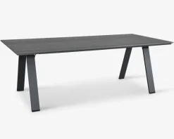 Havebord grå nonwood/sort stel