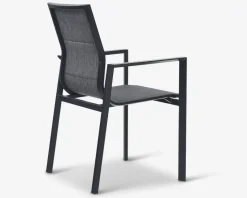 Havestol i sort textiline/sort stel