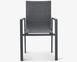 Havestol i sort textiline/sort stel