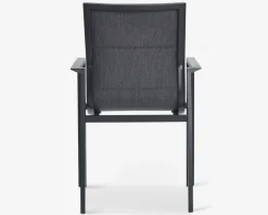 Havestol i sort textiline/sort stel