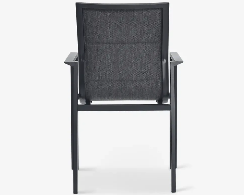 Havestol i sort textiline/sort stel