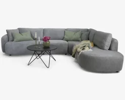 Hjørnesofa m/Open End Højre Grå