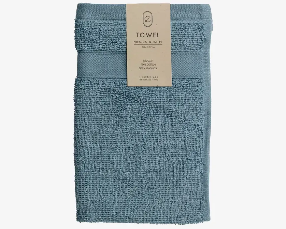 Håndklæde 30x50 cm Lys Blå