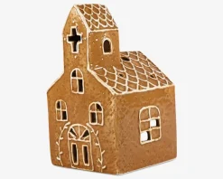 Honningkagekirke til lys H.16 cm