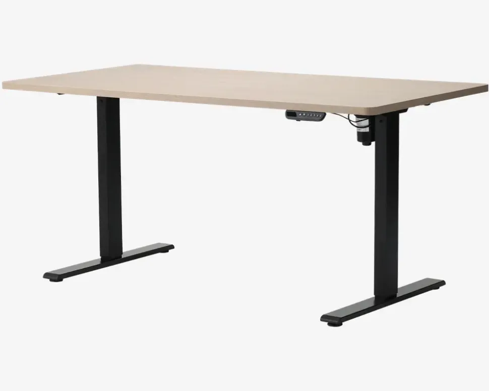 Hæve-Sænkebord 80x160 cm Eg/Sort