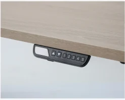 Hæve-Sænkebord 80x160 cm Eg/Sort