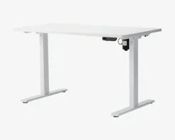 Hæve-Sænkebord 70x130 cm Hvid/Hvid