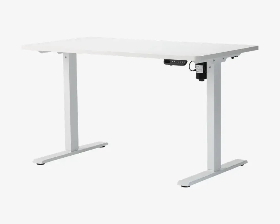 Hæve-Sænkebord 70x130 cm Hvid/Hvid