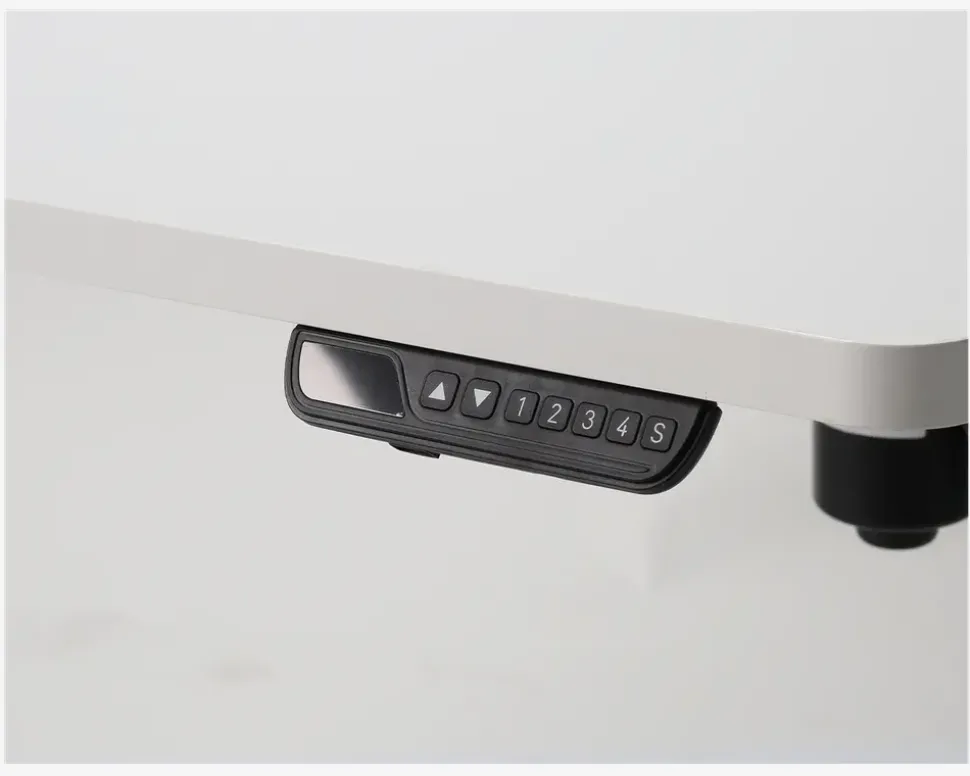 Hæve-Sænkebord 70x130 cm Hvid/Hvid