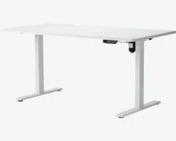 Hæve-Sænkebord 80x160 cm Hvid/Hvid