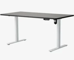 Hæve-Sænkebord 80x160 cm Hvid/Sort