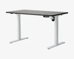 Hæve-Sænkebord 70x130 cm Hvid/Sort