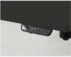 Hæve-Sænkebord 70x130 cm Hvid/Sort