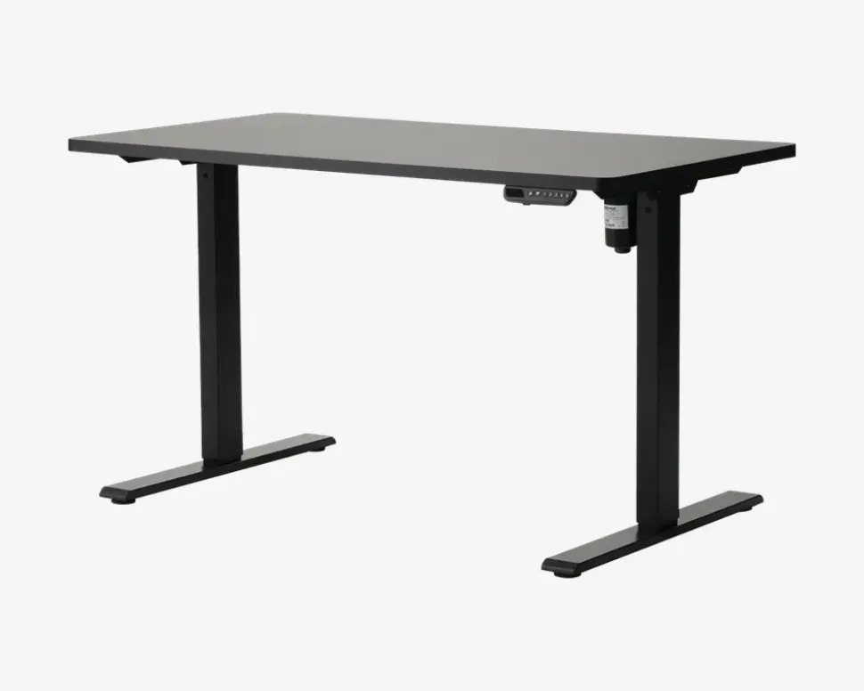 Hæve-Sænkebord 70x130 cm Sort/Sort