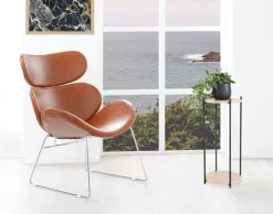 Hvilestol Cazar Cognac Tekstillæder