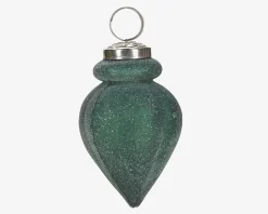 Julekugle Cone Grøn/Hvid