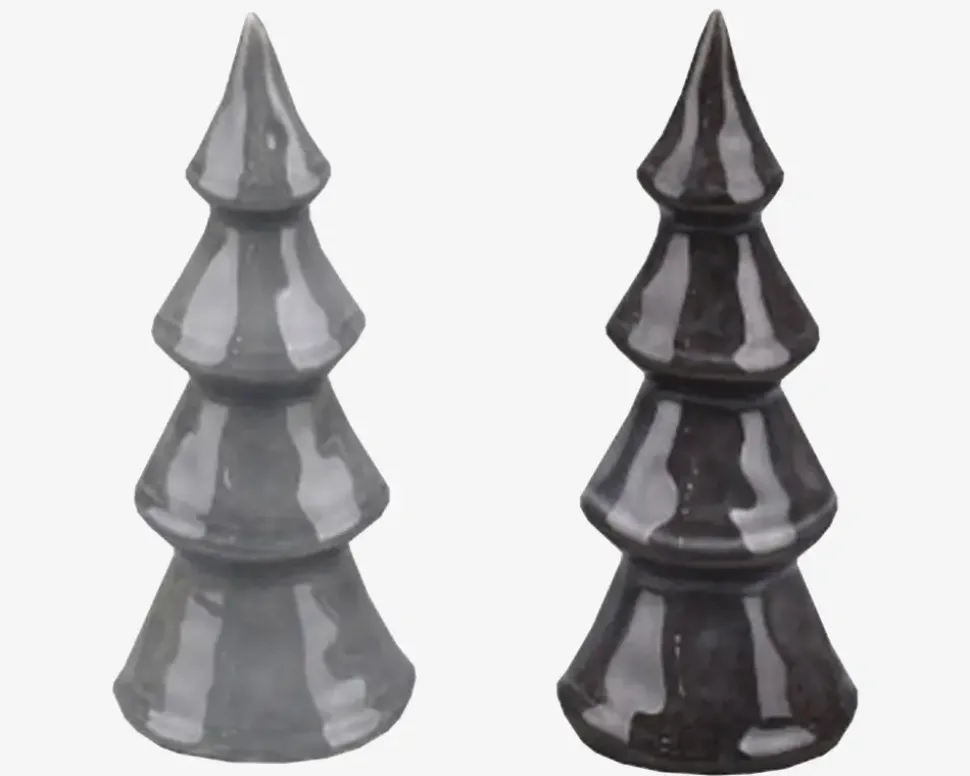 Juletræ Ass. Grå/Sort H.15,2cm