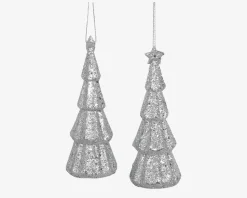 Juletræ Ornament 2stk. Ass. H.11 cm