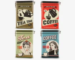 Kaffedåse retro ass H.18 cm