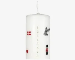 Kalenderlys Cream Bloklys H. 25 Ø. 5