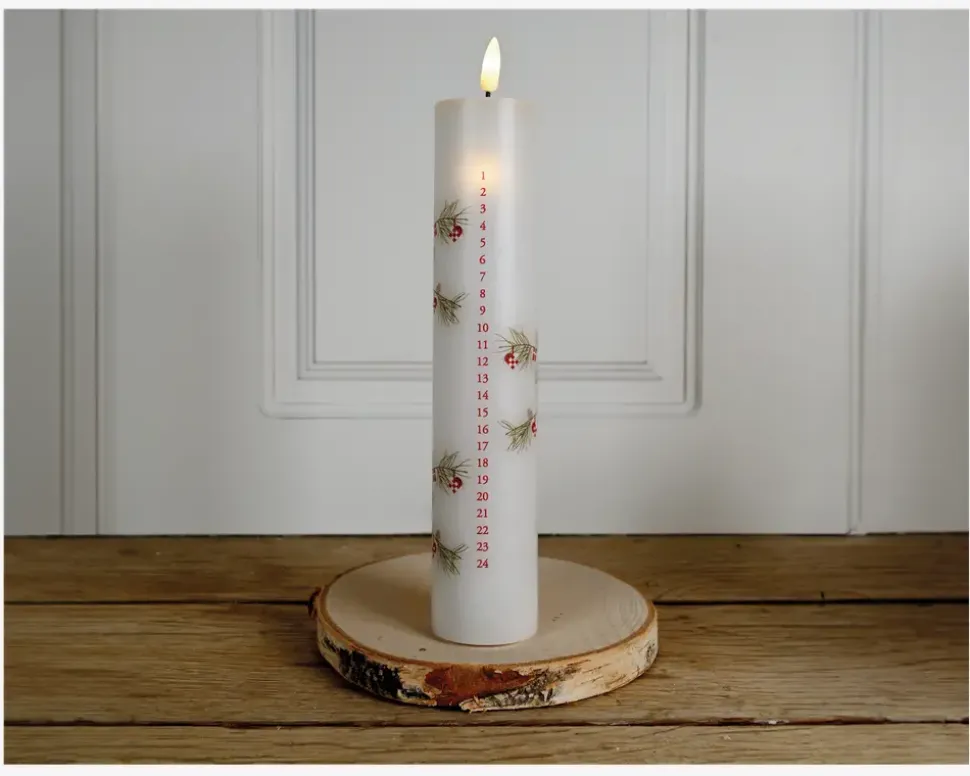 Kalenderlys LED Dansk Jul H.25cm