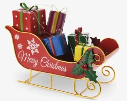 Kane med gaver og LED H.20 cm